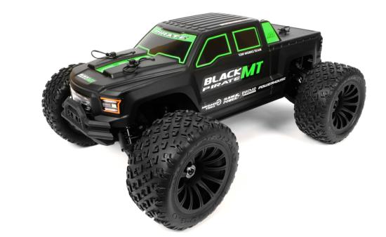 T2M Monster Truck Black Pirate MT Vert 1/10 XL T4984GR