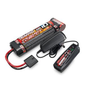 PACK CHARGEUR 2969G + 1 x NI-MH 8,4V 3000MAH 2923X LONG PRISE TRAXXAS
